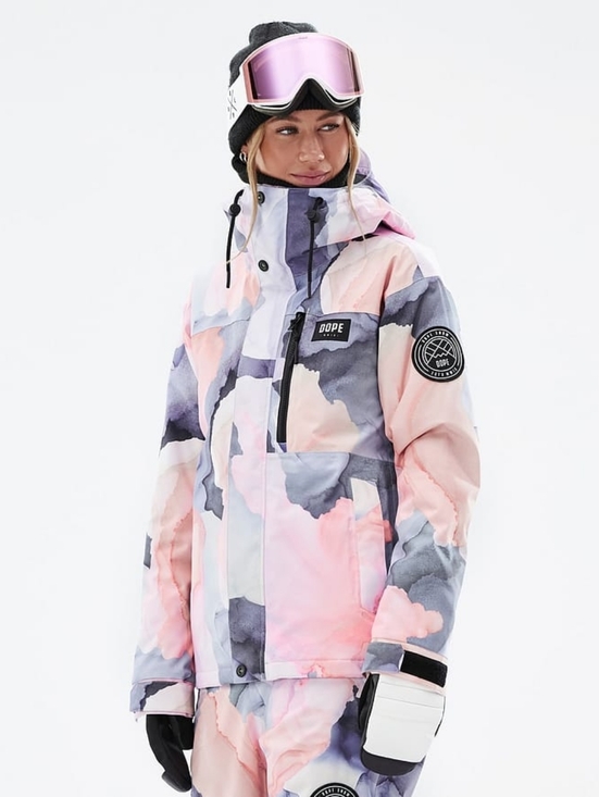 DOPE Jackets & Blazers - DOPE Adept W Snowboard Jacket Size L Blot Peach Ski Full Zip